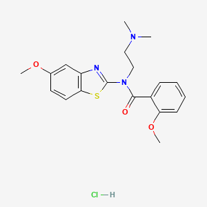 N-(2-(dimethylamino)ethyl)-2-methoxy-N-(5-methoxybenzo[d]thiazol-2-yl)benzamide hydrochloride