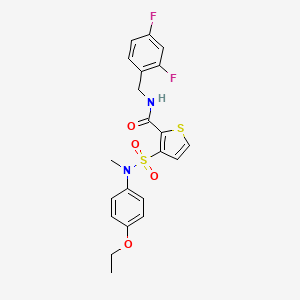 N-(2,4-difluorobenzyl)-3-(N-(4-ethoxyphenyl)-N-methylsulfamoyl)thiophene-2-carboxamide