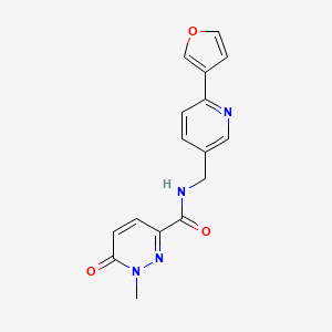 N-((6-(furan-3-yl)pyridin-3-yl)methyl)-1-methyl-6-oxo-1,6-dihydropyridazine-3-carboxamide