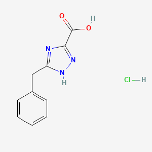 5-Benzyl-4H-1,2,4-triazole-3-carboxylic acid hydrochloride
