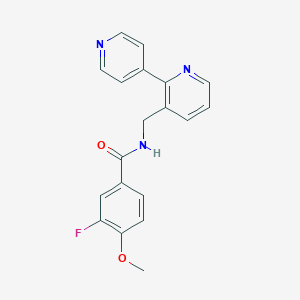 N-([2,4'-bipyridin]-3-ylmethyl)-3-fluoro-4-methoxybenzamide