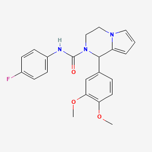 1-(3,4-dimethoxyphenyl)-N-(4-fluorophenyl)-3,4-dihydropyrrolo[1,2-a]pyrazine-2(1H)-carboxamide