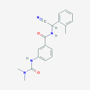 N-[Cyano-(2-methylphenyl)methyl]-3-(dimethylcarbamoylamino)benzamide