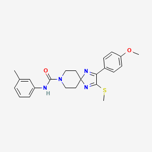 2-(4-methoxyphenyl)-3-(methylthio)-N-(m-tolyl)-1,4,8-triazaspiro[4.5]deca-1,3-diene-8-carboxamide
