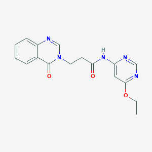 molecular formula C17H17N5O3 B2717111 N-(6-ethoxypyrimidin-4-yl)-3-(4-oxoquinazolin-3(4H)-yl)propanamide CAS No. 1396845-92-3