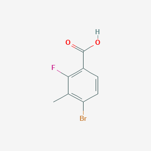 molecular formula C8H6BrFO2 B2717114 4-Bromo-2-fluoro-3-methylbenzoic acid CAS No. 194804-90-5