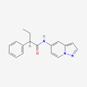 2-phenyl-N-(pyrazolo[1,5-a]pyridin-5-yl)butanamide