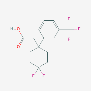 2-{4,4-Difluoro-1-[3-(trifluoromethyl)phenyl]cyclohexyl}acetic acid