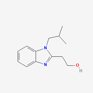 molecular formula C13H18N2O B2717162 2-[1-(2-Methylpropyl)benzimidazol-2-yl]ethan-1-ol CAS No. 941478-93-9