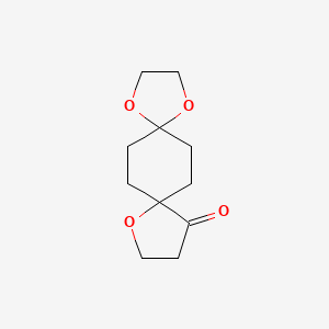 molecular formula C11H16O4 B2717168 1,4,9-Trioxa-dispiro[4.2.4.2]tetradecan-12-one CAS No. 2138000-10-7