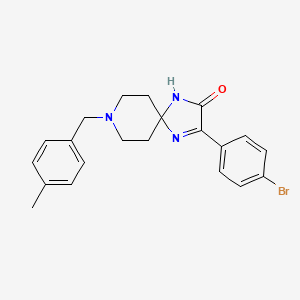 molecular formula C21H22BrN3O B2717177 3-(4-溴苯基)-8-(4-甲基苯基)-1,4,8-三氮杂螺[4.5]癸-3-烯-2-酮 CAS No. 1189961-37-2