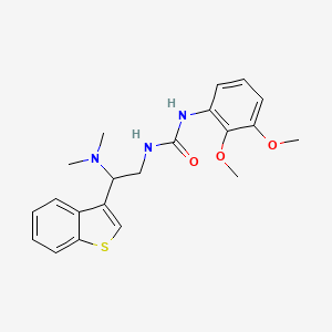 molecular formula C21H25N3O3S B2717178 1-(2-(Benzo[b]thiophen-3-yl)-2-(dimethylamino)ethyl)-3-(2,3-dimethoxyphenyl)urea CAS No. 2034391-86-9