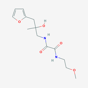 molecular formula C13H20N2O5 B2717257 N1-(3-(furan-2-yl)-2-hydroxy-2-methylpropyl)-N2-(2-methoxyethyl)oxalamide CAS No. 1788666-79-4