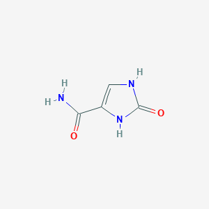 molecular formula C4H5N3O2 B2717293 2-Oxo-1,3-dihydroimidazole-4-carboxamide CAS No. 1933668-43-9