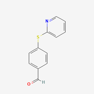 molecular formula C12H9NOS B2717308 4-(Pyridin-2-ylsulfanyl)benzaldehyde CAS No. 87626-35-5