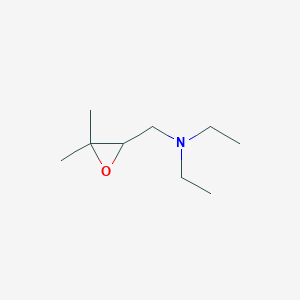 molecular formula C9H19NO B2717390 N-[(3,3-dimethyloxiran-2-yl)methyl]-N-ethylethanamine CAS No. 88091-95-6