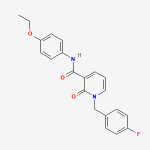 molecular formula C21H19FN2O3 B2717426 N-(4-ethoxyphenyl)-1-[(4-fluorophenyl)methyl]-2-oxo-1,2-dihydropyridine-3-carboxamide CAS No. 1005300-24-2