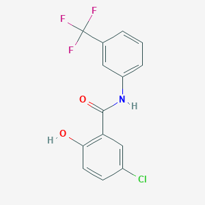molecular formula C14H9ClF3NO2 B2717429 SARS-CoV-2-IN-15 