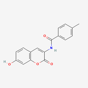 molecular formula C17H13NO4 B2717448 N-(7-hydroxy-2-oxo-2H-chromen-3-yl)-4-methylbenzamide CAS No. 339009-37-9