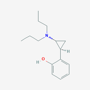 molecular formula C15H23NO B027175 2-[(1S,2R)-2-(dipropylamino)cyclopropyl]phenol CAS No. 110901-82-1