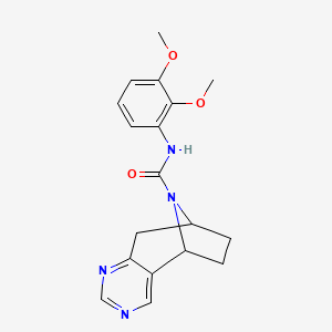 molecular formula C18H20N4O3 B2717522 N-(2,3-dimethoxyphenyl)-4,6,12-triazatricyclo[7.2.1.0^{2,7}]dodeca-2(7),3,5-triene-12-carboxamide CAS No. 1903609-61-9