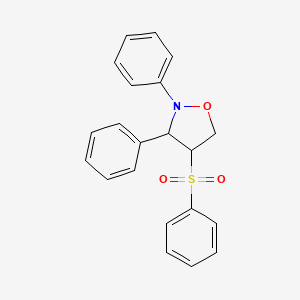 4-(Benzenesulfonyl)-2,3-diphenyl-1,2-oxazolidine