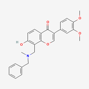 8-((benzyl(methyl)amino)methyl)-3-(3,4-dimethoxyphenyl)-7-hydroxy-4H-chromen-4-one