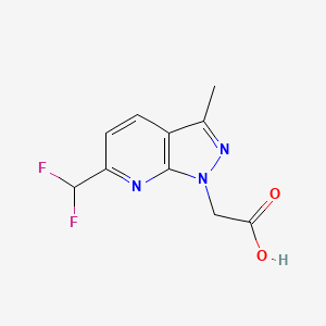 2-[6-(Difluoromethyl)-3-methyl-1H-pyrazolo[3,4-b]pyridin-1-yl]acetic acid
