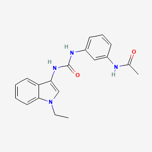 molecular formula C19H20N4O2 B2717571 N-(3-(3-(1-ethyl-1H-indol-3-yl)ureido)phenyl)acetamide CAS No. 941988-22-3