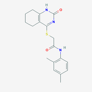 molecular formula C18H21N3O2S B2717573 N-(2,4-dimethylphenyl)-2-[(2-oxo-1,2,5,6,7,8-hexahydroquinazolin-4-yl)sulfanyl]acetamide CAS No. 946269-65-4