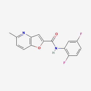 molecular formula C15H10F2N2O2 B2717596 N-(2,5-difluorophenyl)-5-methylfuro[3,2-b]pyridine-2-carboxamide CAS No. 942005-50-7