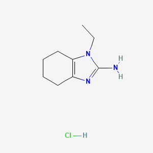 molecular formula C9H16ClN3 B2717754 1-Ethyl-4,5,6,7-tetrahydro-1H-benzo[d]imidazol-2-amine hydrochloride CAS No. 2229260-51-7