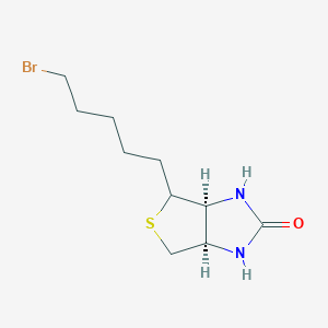 molecular formula C10H17BrN2OS B2717756 (3aS,6aR)-4-(5-bromopentyl)-1,3,3a,4,6,6a-hexahydrothieno[3,4-d]imidazol-2-one CAS No. 304439-23-4