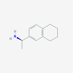 molecular formula C12H17N B2717783 (1R)-1-(5,6,7,8-tetrahydronaphthalen-2-yl)ethan-1-amine CAS No. 1212104-62-5