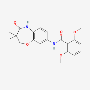 molecular formula C20H22N2O5 B2717796 N-(3,3-dimethyl-4-oxo-2,3,4,5-tetrahydro-1,5-benzoxazepin-8-yl)-2,6-dimethoxybenzamide CAS No. 921583-53-1