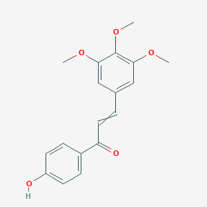 molecular formula C18H18O5 B027178 1-(4-Hydroxyphenyl)-3-(3,4,5-trimethoxyphenyl)prop-2-en-1-one CAS No. 108132-05-4