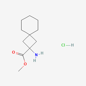 molecular formula C11H20ClNO2 B2717833 methyl 2-aminospiro[3.5]nonane-2-carboxylate hydrochloride CAS No. 2411299-45-9
