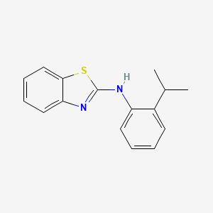 molecular formula C16H16N2S B2717849 N-[2-(propan-2-yl)phenyl]-1,3-benzothiazol-2-amine CAS No. 380346-13-4