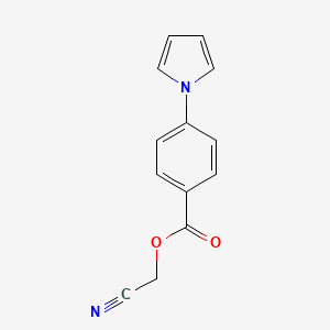 molecular formula C13H10N2O2 B2717878 cyanomethyl 4-(1H-pyrrol-1-yl)benzoate CAS No. 439095-55-3