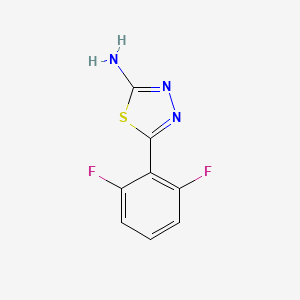 molecular formula C8H5F2N3S B2717902 5-(2,6-Difluorophenyl)-1,3,4-thiadiazol-2-amine CAS No. 299933-69-0