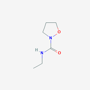 molecular formula C6H12N2O2 B2717913 N-ethyl-1,2-oxazolidine-2-carboxamide CAS No. 1565489-61-3