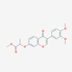 molecular formula C21H20O7 B2717915 methyl 2-{[3-(3,4-dimethoxyphenyl)-4-oxo-4H-chromen-7-yl]oxy}propanoate CAS No. 858764-10-0