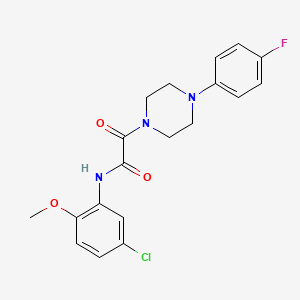 molecular formula C19H19ClFN3O3 B2717937 N-(5-chloro-2-methoxyphenyl)-2-[4-(4-fluorophenyl)piperazin-1-yl]-2-oxoacetamide CAS No. 941963-71-9