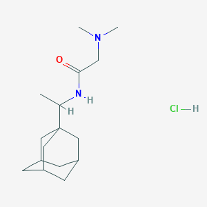 molecular formula C16H29ClN2O B2717942 N-[1-(Adamantan-1-YL)ethyl]-2-(dimethylamino)acetamide hydrochloride CAS No. 1052420-23-1