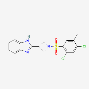 2-(1-((2,4-dichloro-5-methylphenyl)sulfonyl)azetidin-3-yl)-1H-benzo[d]imidazole