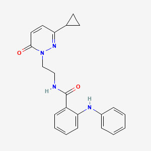N-(2-(3-cyclopropyl-6-oxopyridazin-1(6H)-yl)ethyl)-2-(phenylamino)benzamide