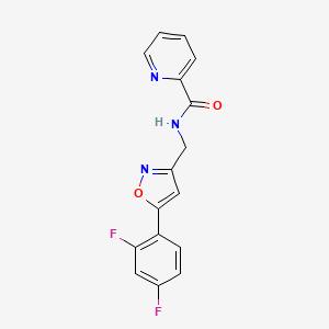 N-((5-(2,4-difluorophenyl)isoxazol-3-yl)methyl)picolinamide