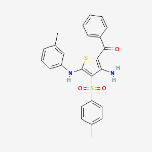 (3-Amino-5-(m-tolylamino)-4-tosylthiophen-2-yl)(phenyl)methanone