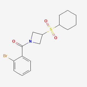 (2-Bromophenyl)(3-(cyclohexylsulfonyl)azetidin-1-yl)methanone