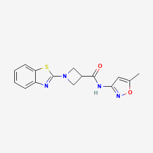 1-(benzo[d]thiazol-2-yl)-N-(5-methylisoxazol-3-yl)azetidine-3-carboxamide